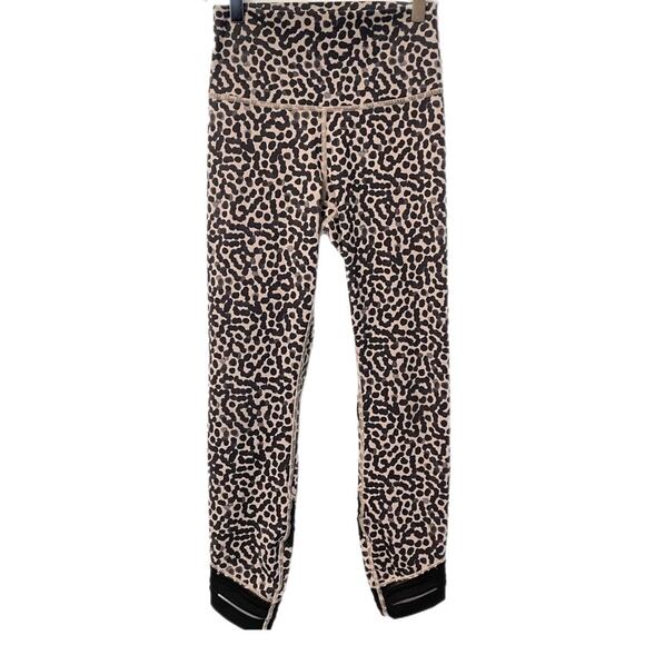 lululemon athletica Pants - Lululemon High Times Pant  Wrap Mesh Ace Spot Grain Black  Sz 4